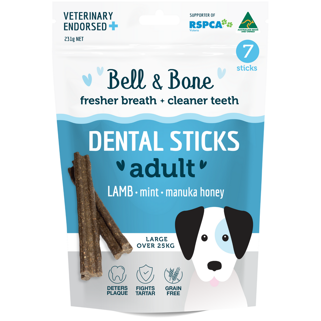 Fresher breath and cleaner teeth for your dog with the lamb dental chews