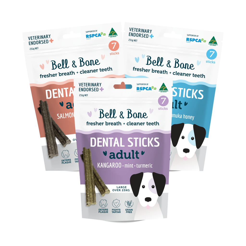 Bundle of vet-approved dental sticks for dogs