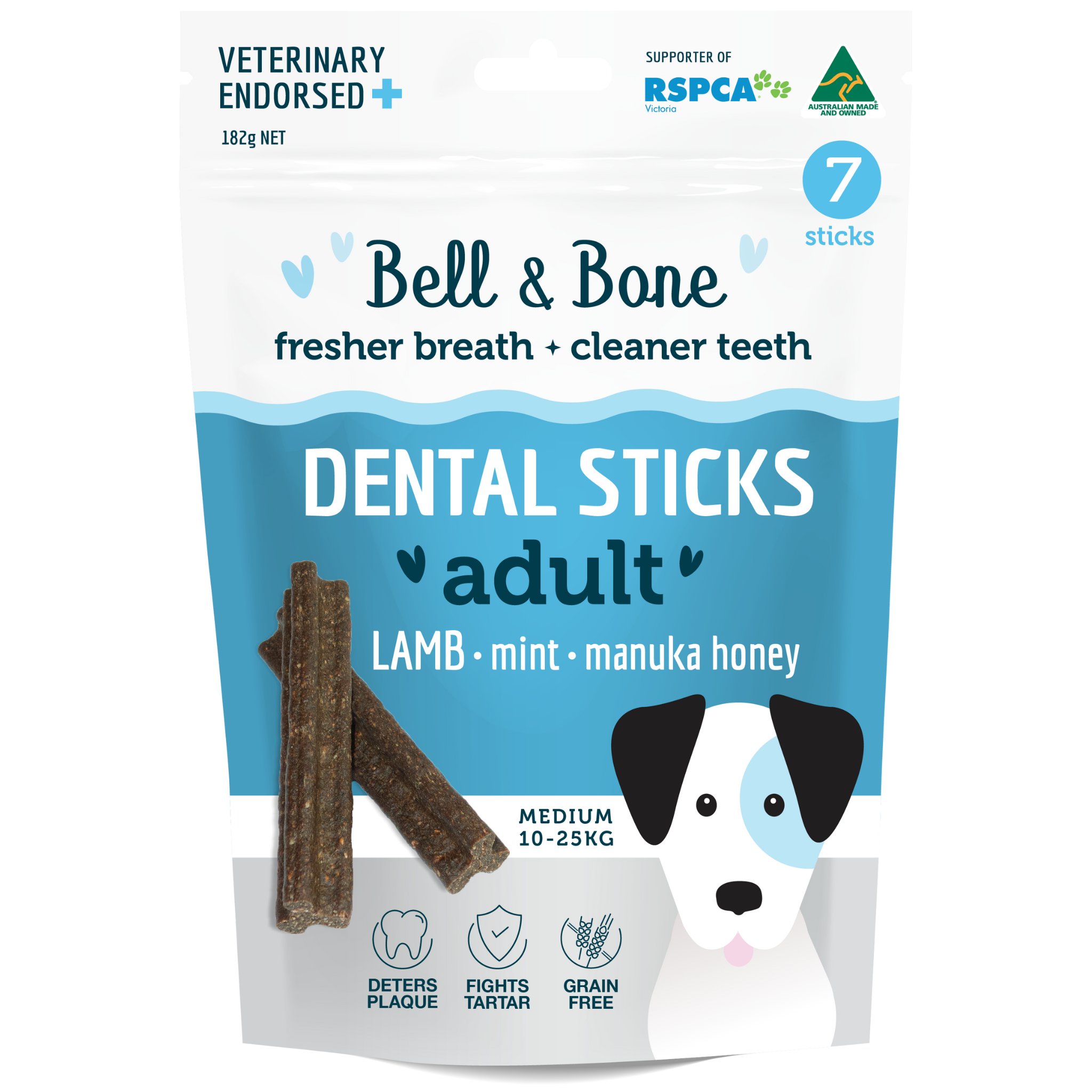 Lamb Dog Treats Lamb Mint and Manuka Honey Dog Dental Sticks