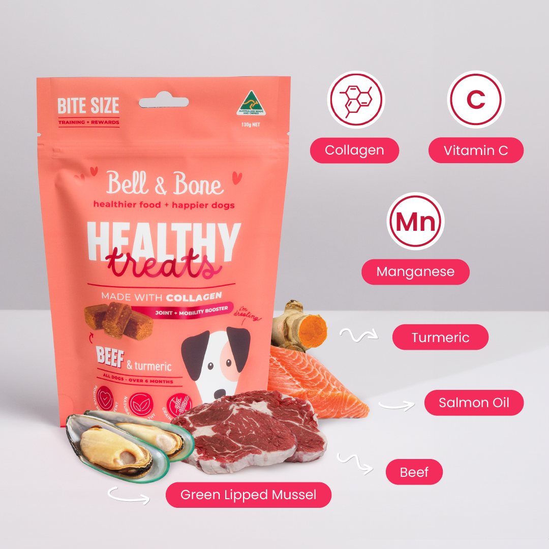 Dog Healthy Treats: Beef & Turmeric for joint and mobility booster