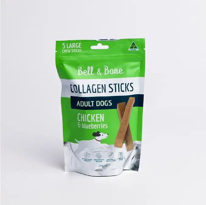 Dog Collagen Sticks - Chicken and Blueberries