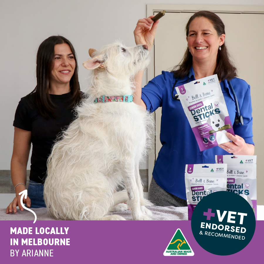 Senior Dog Dental Sticks - Kangaroo, Mint and Rosehip