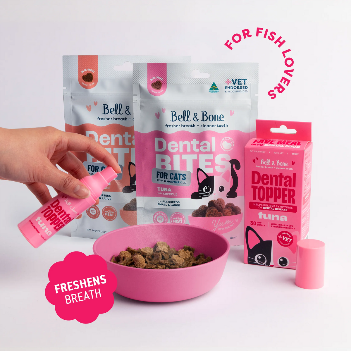 Fish Lovers Dental Bundle for Cats - 3 Pack