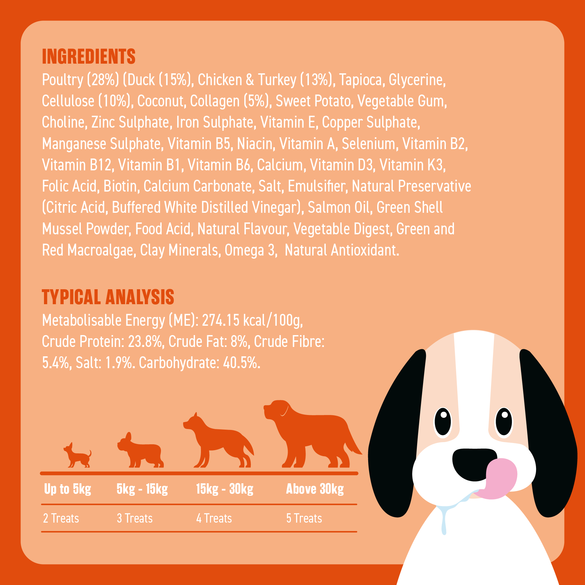 Dog Healthy Treats: Duck & Fibre for weight and energy support