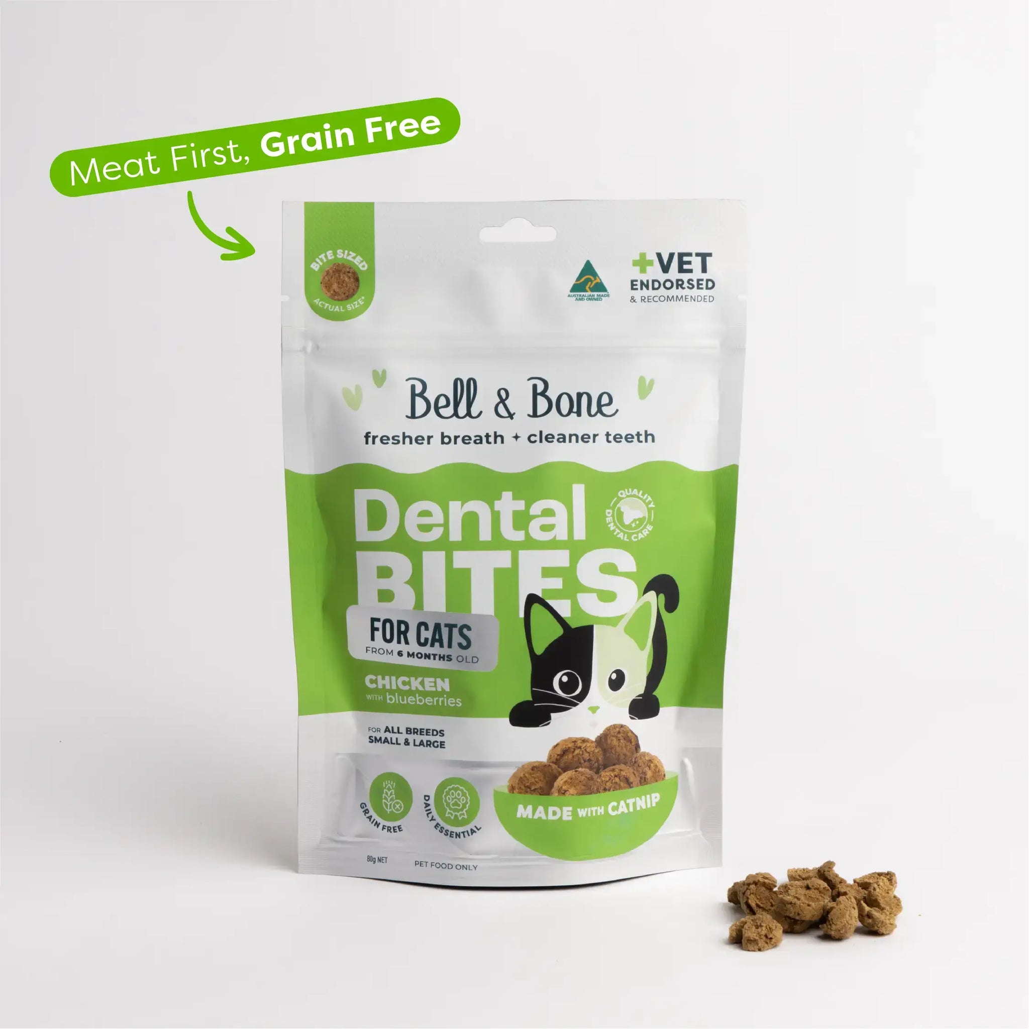 Adult Cat Dental Bites - Chicken with Blueberry