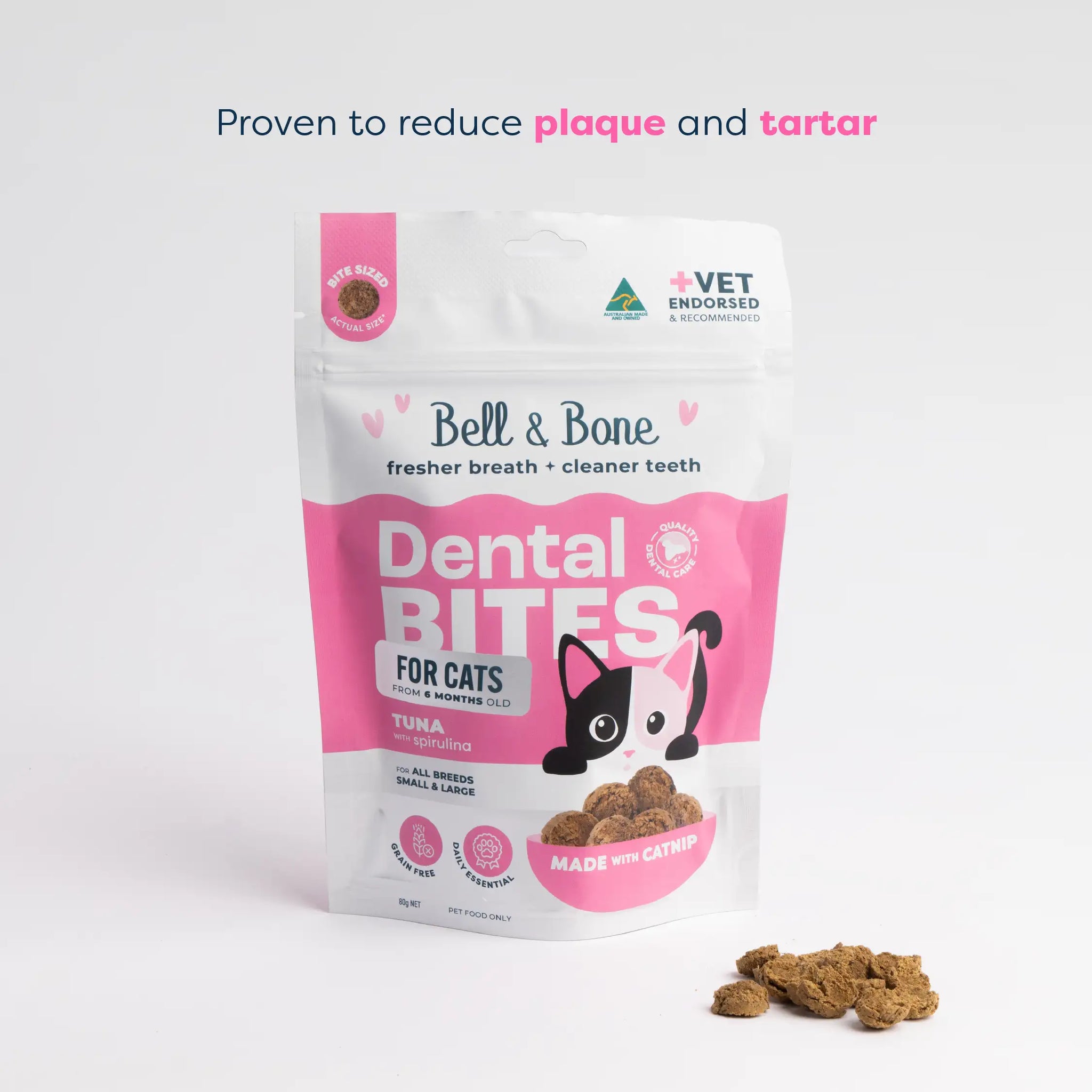Adult Cat Dental Bites - Tuna with Spirulina